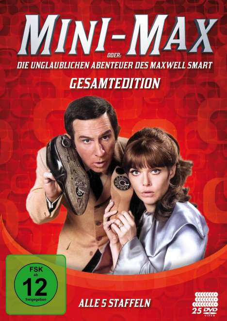 Mini-Max oder: Die unglaublichen Abenteuer des Maxwell Smart (Komplettbox), 25 DVDs