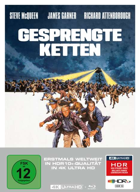 Gesprengte Ketten (1963) (Ultra HD Blu-ray &amp; Blu-ray im Mediabook), 1 Ultra HD Blu-ray und 1 Blu-ray Disc