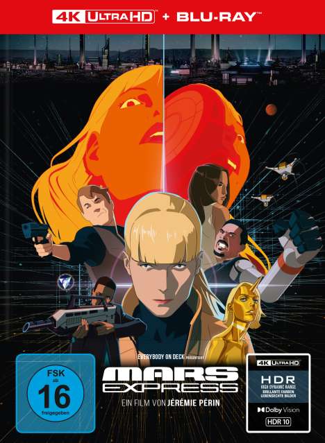 Mars Express (Ultra HD Blu-ray &amp; Blu-ray im Mediabook), 1 Ultra HD Blu-ray und 1 Blu-ray Disc