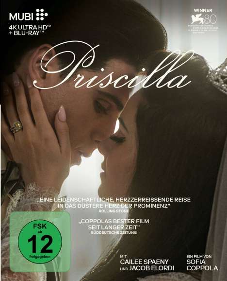 Priscilla (Ultra HD Blu-ray &amp; Blu-ray), 1 Ultra HD Blu-ray und 1 Blu-ray Disc