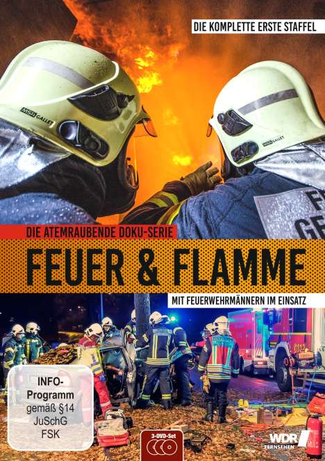 Feuer &amp; Flamme - Mit Feuerwehrmännern im Einsatz Staffel 1, 3 DVDs
