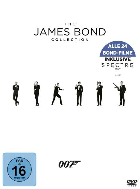 The James Bond Collection (2016), 24 DVDs