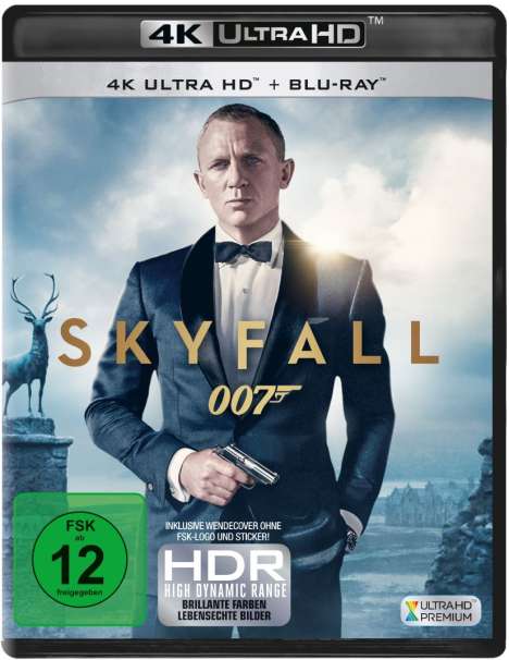James Bond: Skyfall (Ultra HD Blu-ray &amp; Blu-ray), 1 Ultra HD Blu-ray und 1 Blu-ray Disc