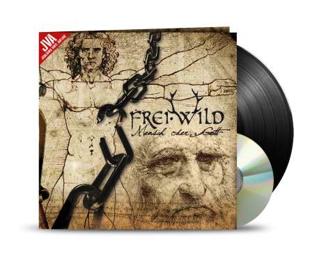 Frei.Wild: Mensch oder Gott (JVA - Jubiläums Vinyl Auflage) (Limited Edition), 1 LP und 1 CD
