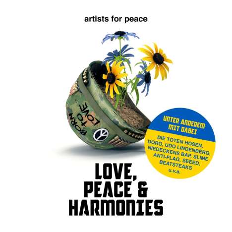Artists For Peace: Love, Peace &amp; Harmonies (Limited Edition) (Yellow/Blue Vinyl), 2 LPs