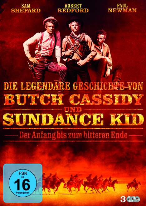 Die legendäre Geschichte von Butch Cassidy und Sundance Kid (3 Filme), 3 DVDs