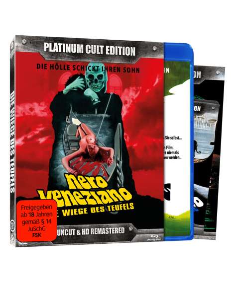 Nero Veneziano - Die Wiege des Teufels (Blu-ray &amp; DVD), 1 Blu-ray Disc, 2 DVDs und 1 CD