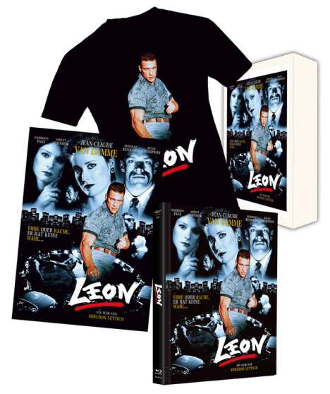 Leon (Blu-ray &amp; DVD im Mediabook inkl. T-Shirt), 2 Blu-ray Discs, 3 DVDs und 1 CD
