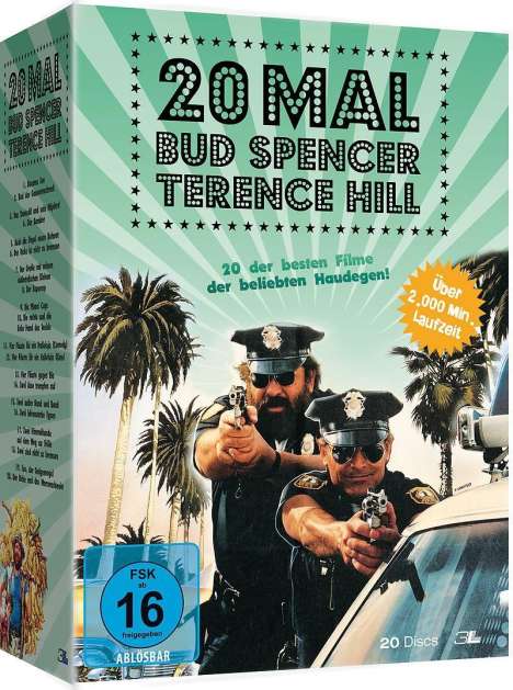 20 Mal Bud Spencer &amp; Terence Hill, 20 DVDs