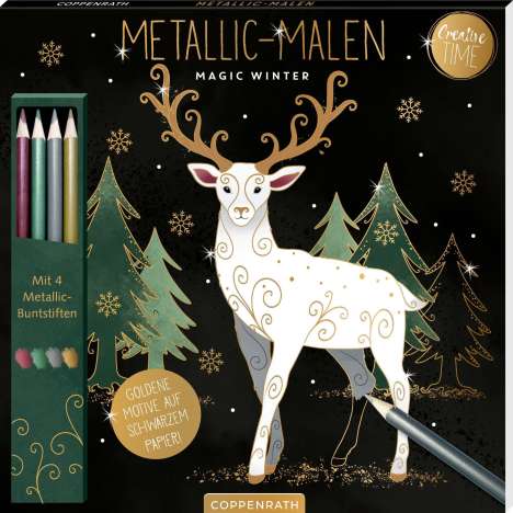 Metallic-Malen , Magic Winter, Buch