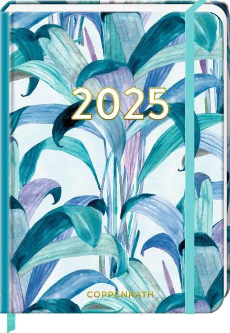 Kleiner Wochenkalender - Mein Jahr 2025 - Palme türkis, Kalender