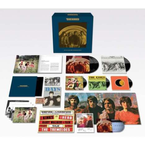 The Kinks: The Kinks Are The Village Green Preservation Society (50th-Anniversary-Stereo-Edition) (Limited-Super-Deluxe-Edition-Box-Set), 3 LPs, 5 CDs und 3 Singles 7"