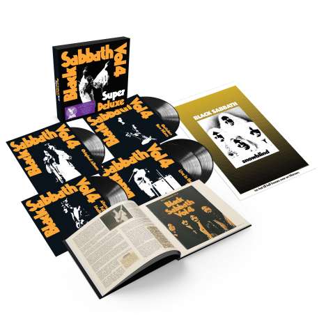 Black Sabbath: Vol. 4 (Super Deluxe Box Set), 5 LPs und 1 Buch
