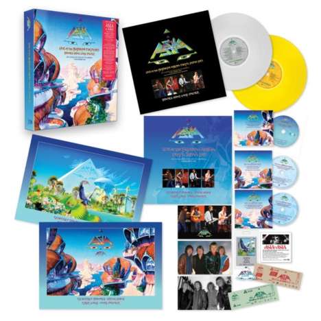 Asia: Asia In Asia: Live At The Budokan, Tokyo, 1983 (Deluxe Box Set) (Colored Vinyl), 2 LPs, 2 CDs und 1 Blu-ray Disc