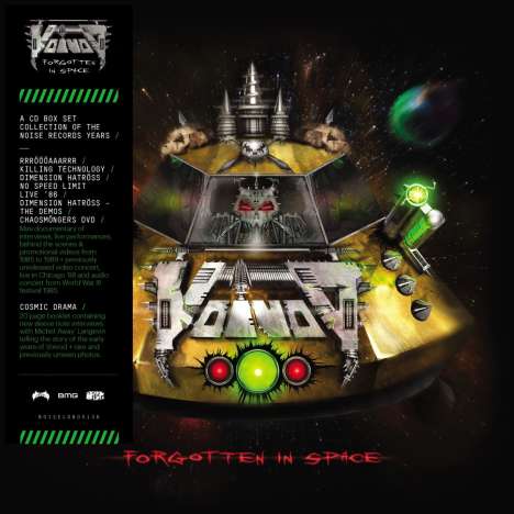 Voivod: Forgotten In Space (The Noise Records Years), 5 CDs und 1 DVD