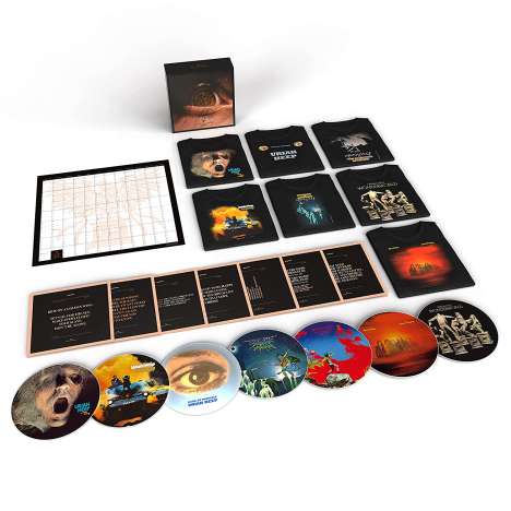 Uriah Heep: Every Day Rocks (Super Deluxe Edition) (Picture Disc) (Größe XXL), 7 LPs und 7 T-Shirts