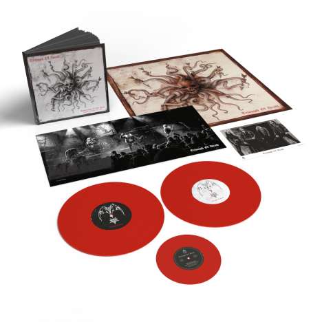 Triumph Of Death: Resurrection Of The Flesh: Live (Limited Deluxe Bookpack) (Red Vinyl), 2 LPs und 1 Single 7"