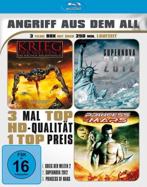 Angriff aus dem All - 3 Filme auf einer Blu-ray (Blu-ray), Blu-ray Disc
