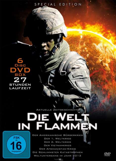 Die Welt in Flammen (6 DVD-Metalbox), DVD