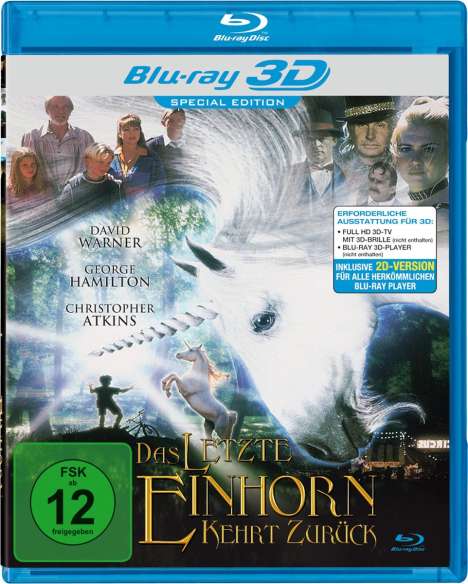 Das letzte Einhorn kehrt zurück (3D Blu-ray), Blu-ray Disc