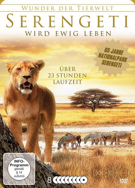 Serengeti - Wird ewig leben, 8 DVDs