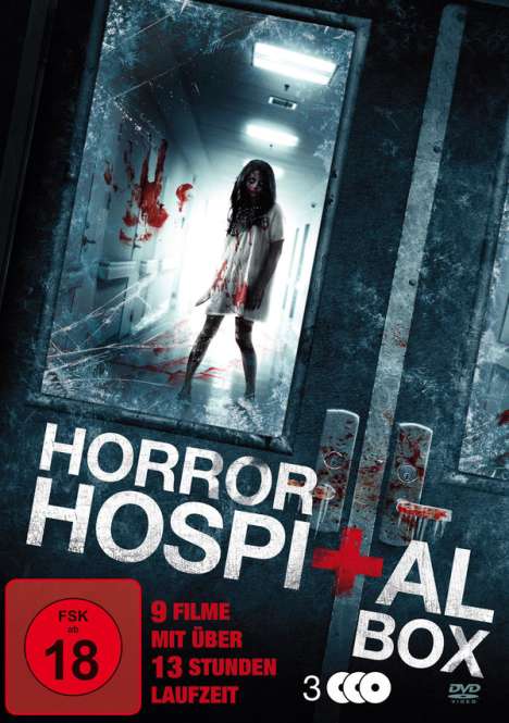 Horror Hospital Box (9 Filme auf 3 DVDs), 3 DVDs