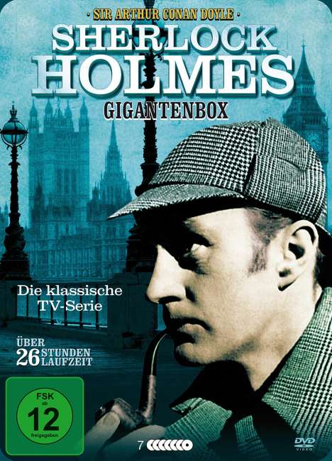 Sherlock Holmes Gigantenbox (TV-Serie &amp; 8 Filme auf 7 DVDs in Metallbox), 7 DVDs