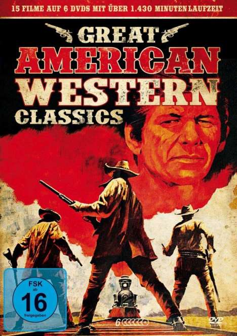 Great American Western Classics (15 Filme auf 6 DVDs), 6 DVDs