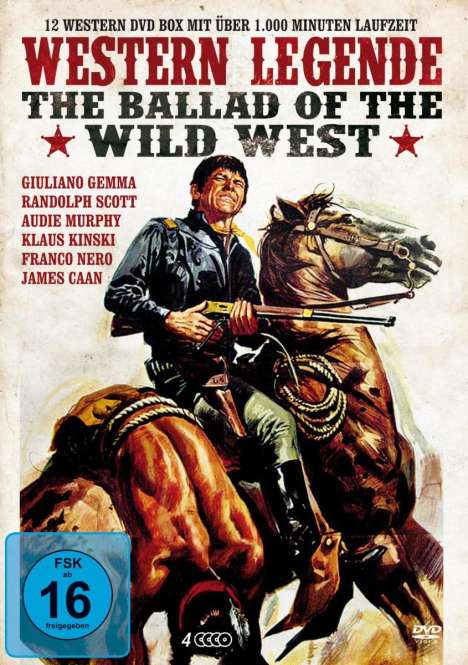 Western Legende - The Ballad of Wild West (12 Filme auf 4 DVDs), 4 DVDs