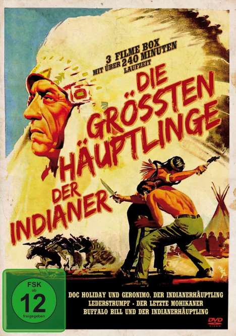 Die größten Häuptlinge der Indianer - Western Edition (3 Filme), DVD
