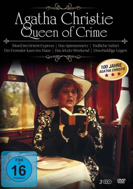 Agatha Christie - Queen of Crime (6 Filme auf 3 DVDs), 3 DVDs