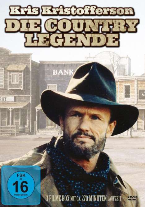 Kris Kristofferson - Die Country Legende (3 Filme auf 1 DVD), DVD