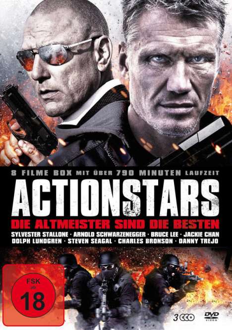 Actionstars-Die Altmeister sind die Besten (8 Filme auf 3 DVDs), 3 DVDs