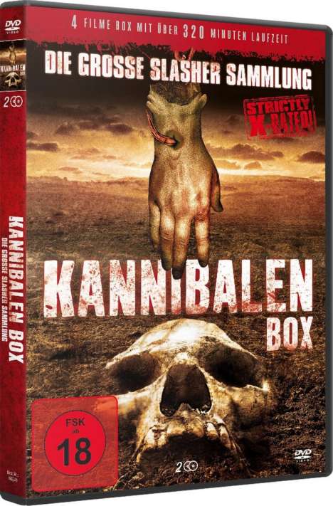 Kannibalen Box - Die grosse Slasher Sammlung (4 Filme auf 2 DVDs), 2 DVDs