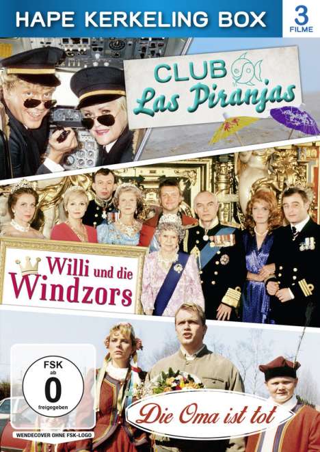 Hape Kerkeling Box: Club Las Piranjas / Willi und die Windzors / Die Oma ist tot, 3 DVDs