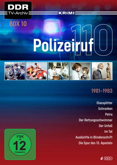 Polizeiruf 110 Box 10, 4 DVDs