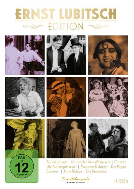 Ernst Lubitsch Edition (9 Filme), 4 DVDs