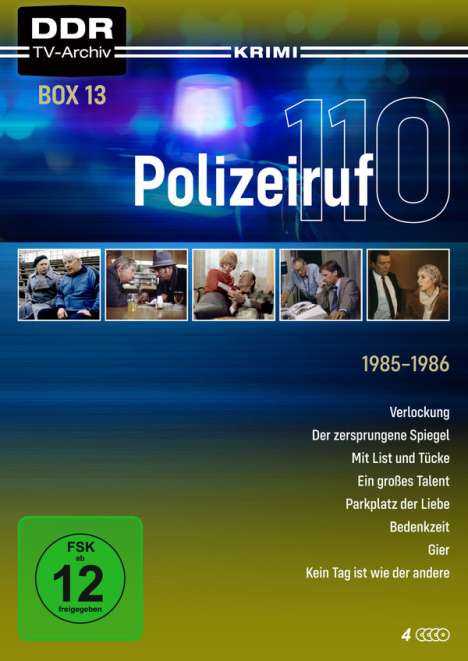 Polizeiruf 110 Box 13, 4 DVDs