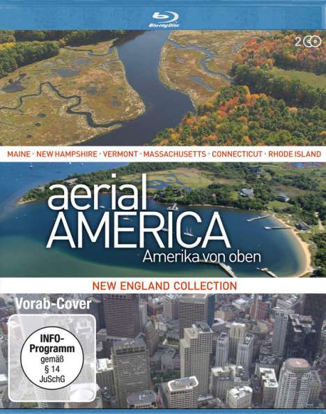 Aerial America - Amerika von oben: New England Collection (Blu-ray), 2 Blu-ray Discs