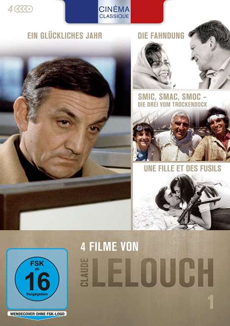 Cinéma Classique Claude Lelouch Box 1, 4 DVDs