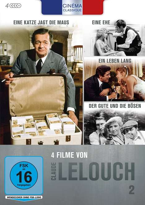 Cinéma Classique Claude Lelouch Box 2, 4 DVDs