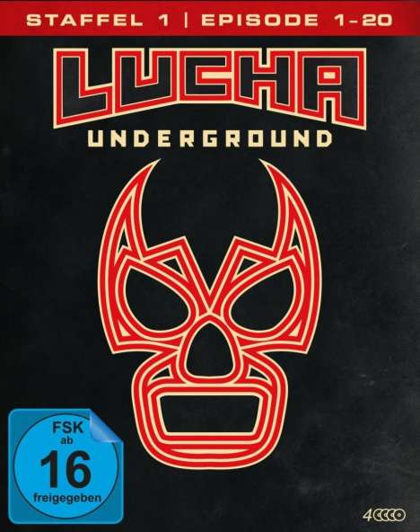 Lucha Underground Staffel 1 Box 1 (Blu-ray), 4 Blu-ray Discs