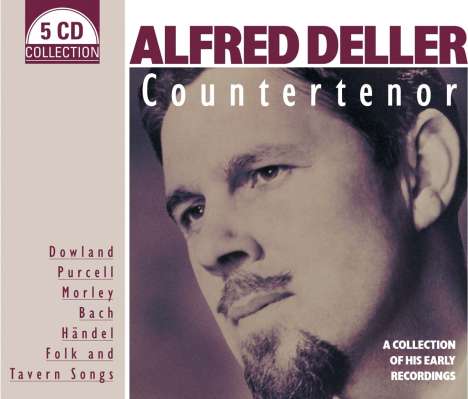 Alfred Deller - Countertenor, 5 CDs