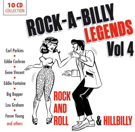 Rock-A-Billy Legends Vol.4, 10 CDs