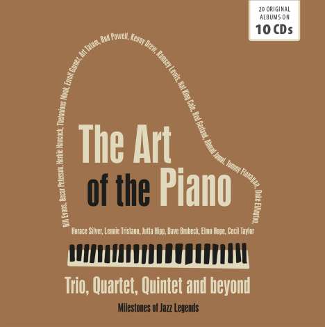 The Art Of The Piano Trio, Quartet, Quintet And Beyond (Milestones Of Jazz Legends), 10 CDs
