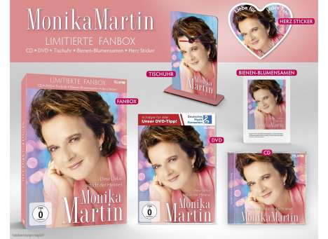 Monika Martin: Diese Liebe schickt der Himmel (limitierte Fanbox), 1 CD, 1 DVD und 1 Merchandise