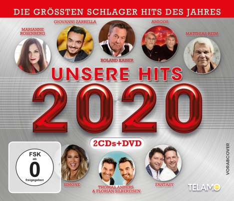 Unsere Hits 2020, 2 CDs und 1 DVD