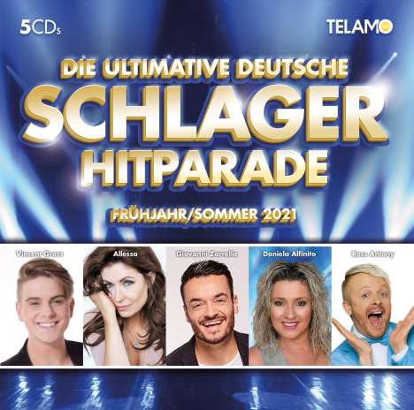 Die ultimative deutsche Schlager Hitparade - Frühling/Sommer 2021, 5 CDs