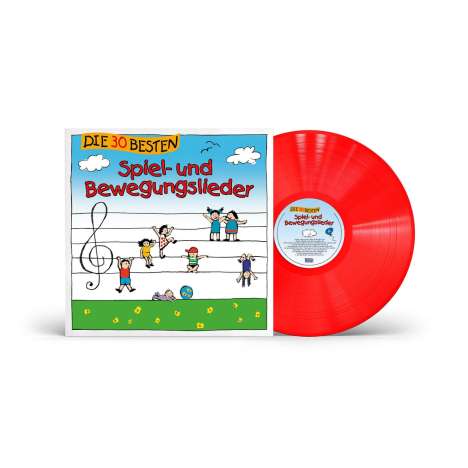 Die 30 besten Spiel- und Bewegungslieder (Limited Edition) (Red Vinyl), LP