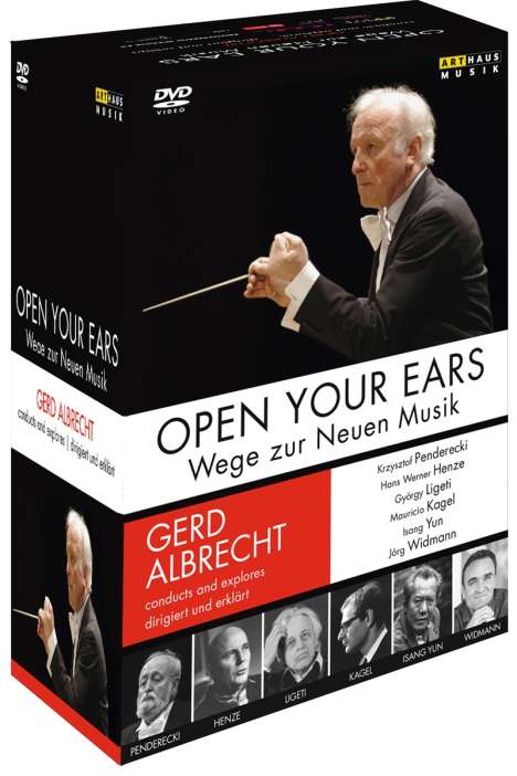 Gerd Albrecht - Open Your Ears (Wege zur Neuen Musik - Gesprächskonzerte), 6 DVDs